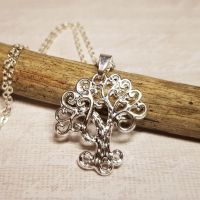 Halskette Baum silber