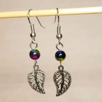 Ohrring Blatt Regenbogen