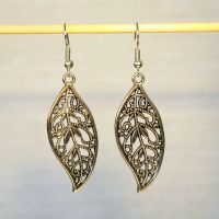 Ohrring Blatt siber
