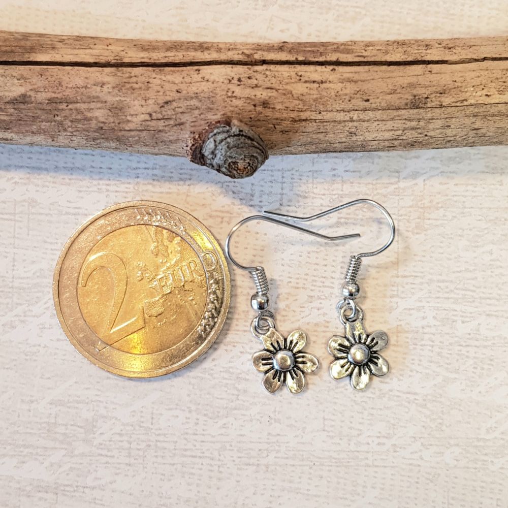 Ohrring Blüte silber